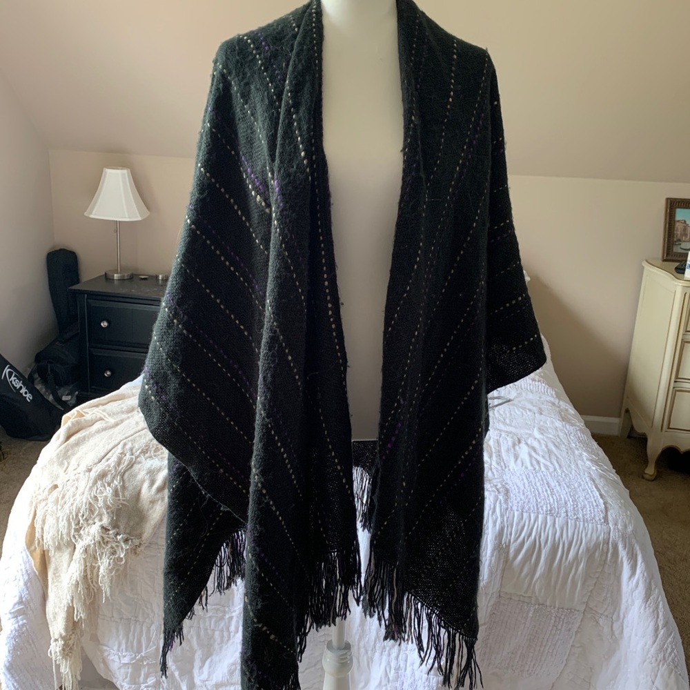knit blanket scarf cardigan